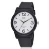 Q&Q VR35J020Y black resin band white dial mens wrist watch