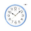 Rhythm CMG734NR04 blue resin case white analog dial wall clock