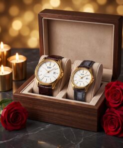 Original Casio Wedding Gift Watch Set in a premium gift box