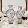 Casio Anniversary Gift Watch Set for Couples & Parents | Original Silver Dial Couple Watches Pakistan