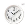 casio IQ-01S-7 white resin case numeric dial analog wall clock