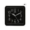 casio IQ-02S-1 black square shape analog wall clock