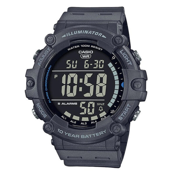 Casio AE-1500WH-8B black new digital sports watch with big time display quartz