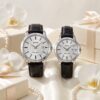 Original Casio Silver Dial Couple Gift Watch