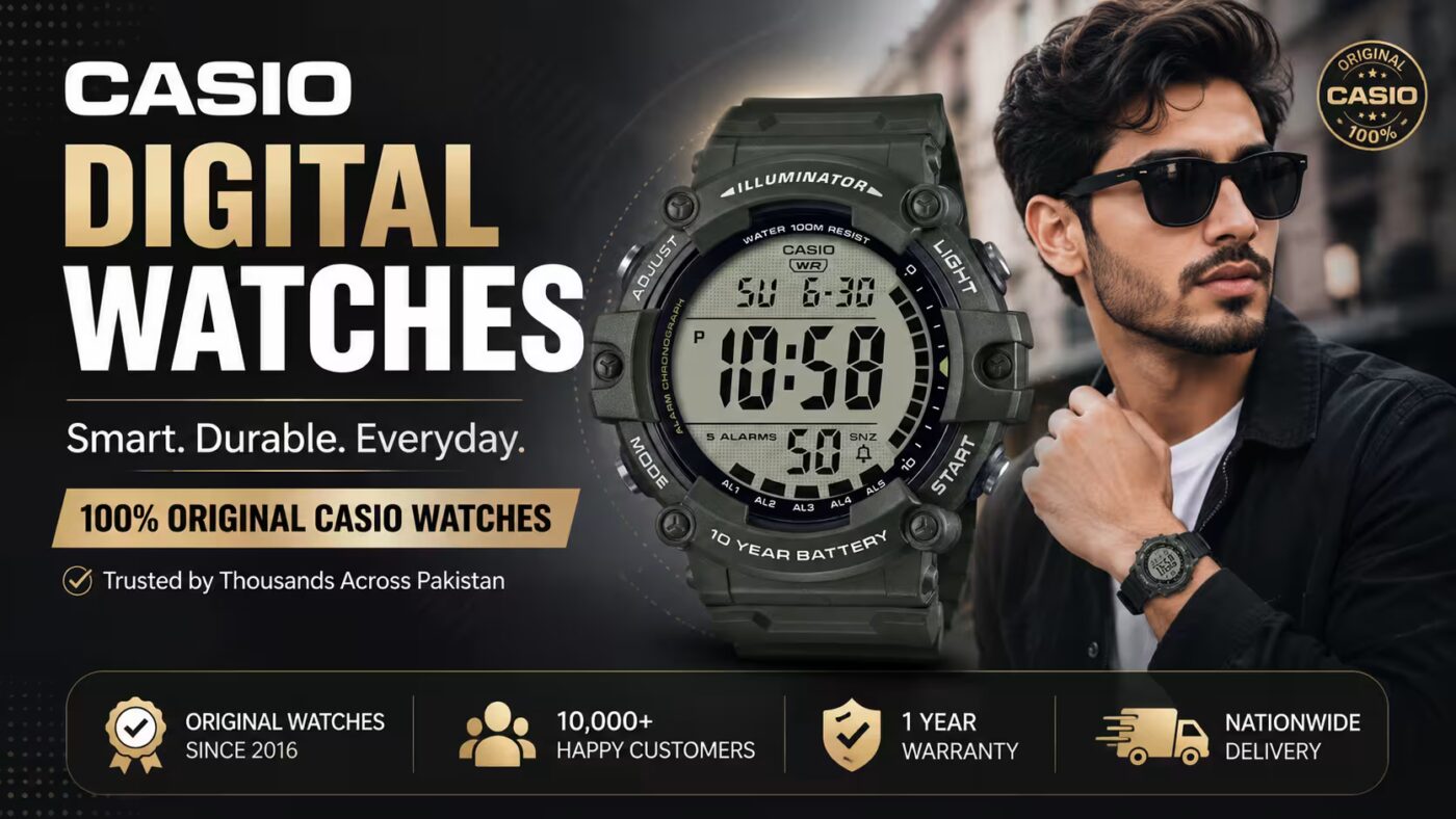 Casio Digital Watches Banner Watch Centre Pakistan