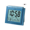 casio dq-750f-2d blue resin case digital alarm clock with thermometer feature
