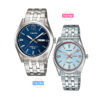 Casio blue dial analog couple pair gift watches for him & her. Male pair watch model MTP-1335D-2AV & Ladies pair watch model LTP-1335D-2AV