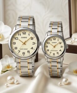 Casio Two Tone Couple Gift Watch Set | Wedding & Anniversary Watches Pakistan