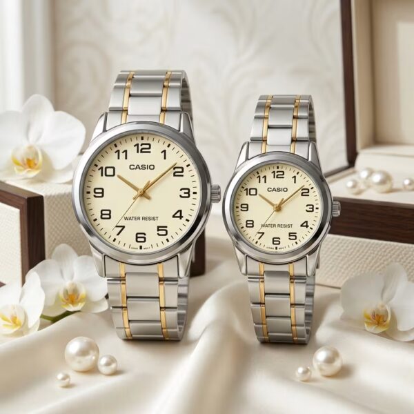 Casio Two Tone Couple Gift Watch Set | Wedding & Anniversary Watches Pakistan