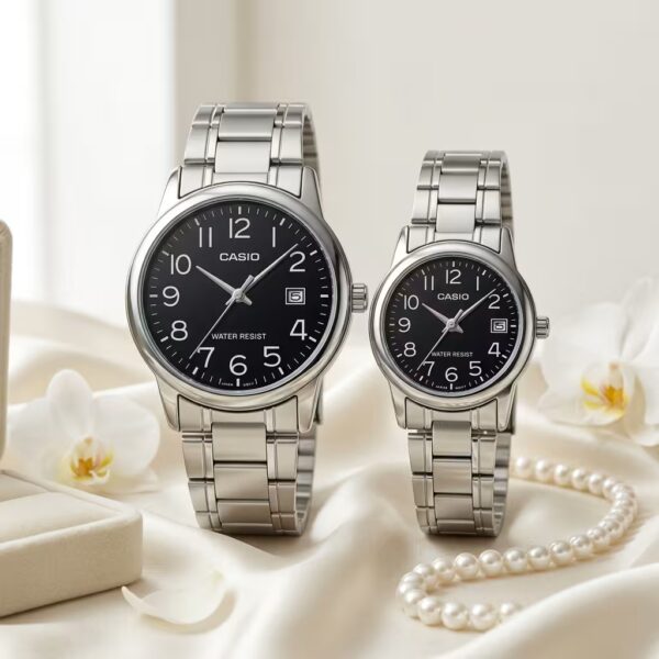 Casio Black Dial Couple Gift Watch Set | Anniversary & Matching Watches Pakistan