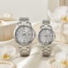 Anniversary Gift Watches for Couples | Casio Silver Dial Stainless Steel Date Couple Watch Set