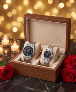 Original Casio Black Dial Roman Couple Watches Pakistan - Image 3