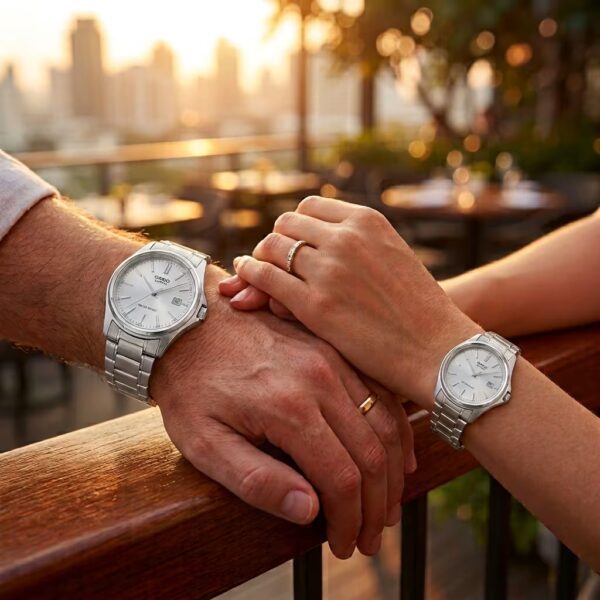 Alternative view of Elegant Casio Anniversary Gift Watch Set for Couples & Parents