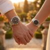 Casio Anniversary Gift Watch Set for Couples showcased on couple wrists