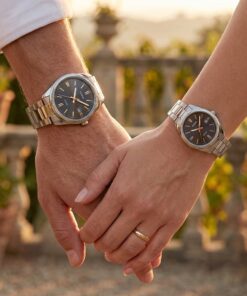 Original Casio Pair Watches with Date Display on Couple Wrists