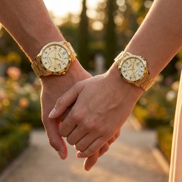 Alternative view of Casio Luxury Wedding Gift Watch Set for Bride & Groom