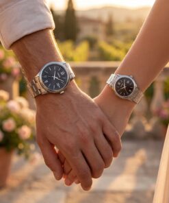 Alternative view of Original Casio Black Dial Roman Couple Watches Pakistan