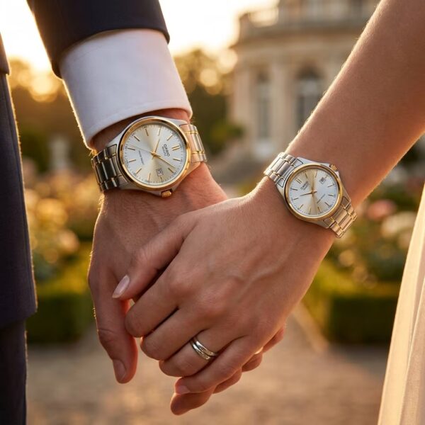 Casio Wedding Gift Watch Set for Bride & Groom