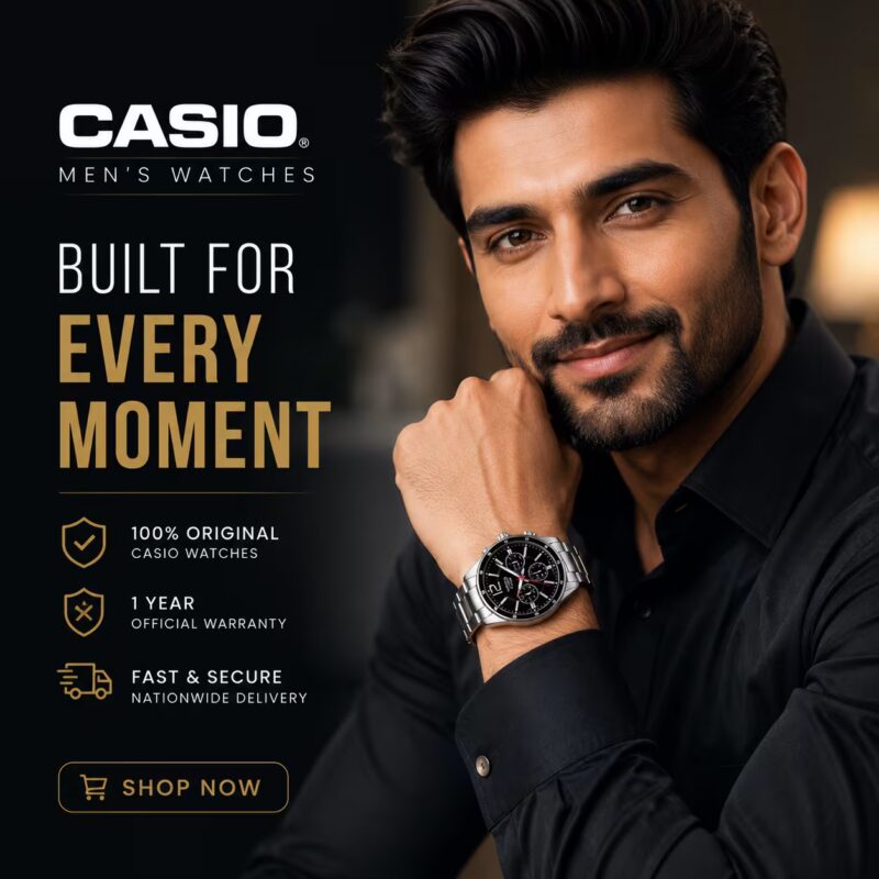 Casio men's watches CTA banner mobile