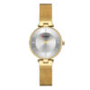 9031 golden stainless steel white dial ladies analog wrist watch