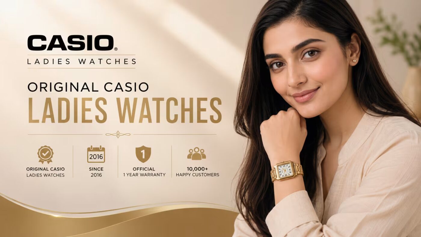 Original Casio Ladies Watches Banner WatchCentre-PK