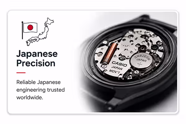 Japanese precision technology from Casio