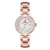 kademan 833 rose gold stainless steel chain white dial ladies analog wrist watch