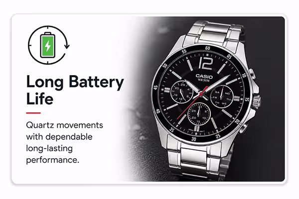 Long Battery Life Casio Watches
