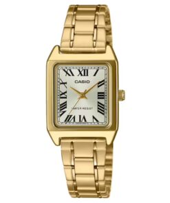 Casio LTP-V007G-9B Golden Chain Roman Dial Ladies Gift Watch