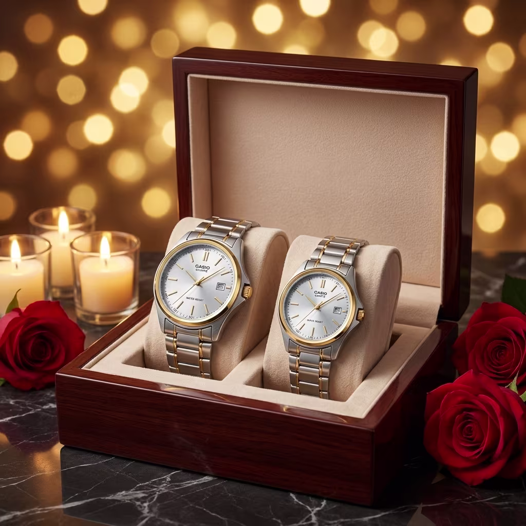 Luxury Casio Anniversary Gift Watch Set Pakistan