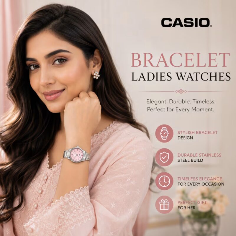 Buy Original Ladies Casio Bracelet Watches online Watch Centre Pakistan