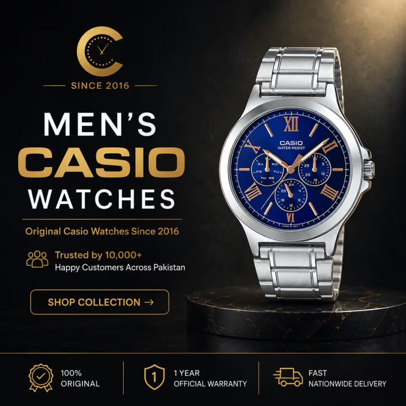 Casio men's watches collection banner