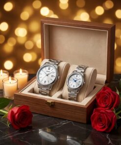 Casio White Dial Silver Stainless Steel Couple Watch Set Pakistan - Image 3