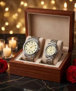 Casio Two Tone Wedding Gift Watch Set for Couples - Image 3