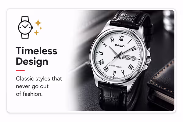 Timeless design from Casio