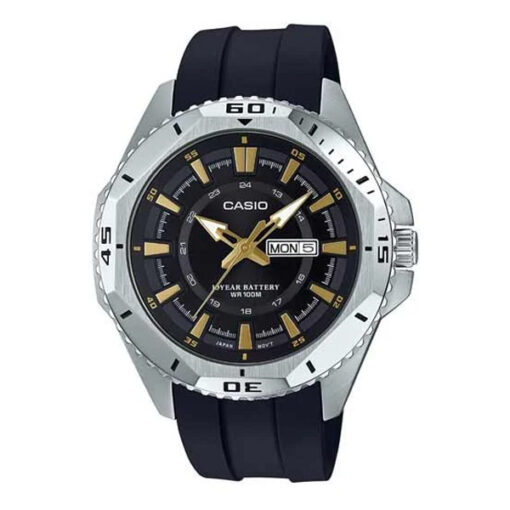 Casio MTD-1085-1A black resin band & dial classic men's analog wrist watch