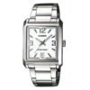 Casio MTP-1336D-7A silver stainless steel white analog dial mens wrist watch
