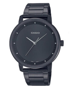 Casio MTP-B115B-1E black stainless steel black analog dial mens wrist watch