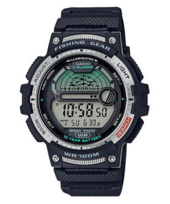 Casio W-1200H-1A black rubber band digital youth sports wrist watch