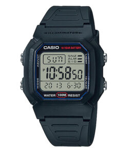 Casio W-800H-1A black resin band unisex digital sports wrist watch