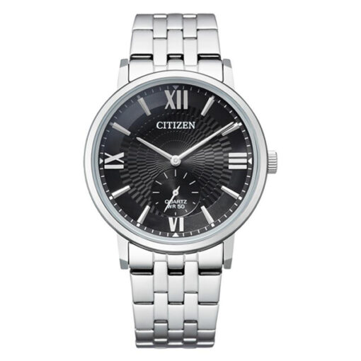 Citizen BE9170-72E silver stainless steel black dial mens analog dress watch