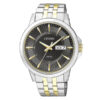 Citizen BF-2018-52H two tone stainless steel black analog dial mens wrist watch
