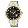 Citizen BI1054-80E two tone stainless steel black anlog dial mens wrist watch