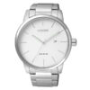 Citizen BM-6970-56A silver stainless steel white analog dial mens analog eco drive wrist watch