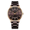 Curren 8385 brown stainless steel mens brown analog dial men's wrist watch