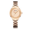 Curren 9015 rose gold stainless steel chain rose gold simple analog dial ladies dress wrist watch
