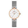 curren 9038 silver mesh strap two tone dial ladies analog wrist watch