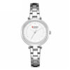 Curren 9054 silver stainless steel white analog dial ladies wrist watch