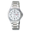 Q&Q A164J204Y silver stainless steel white numeric dial mens wrist watch