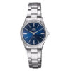 Q&Q C215J212Y silver stainless steel blue analog dia ladies wrist watch